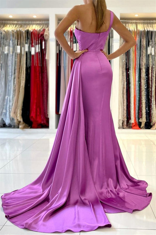 Fabulous One Shoulder Mermaid Prom Dress Ruffles