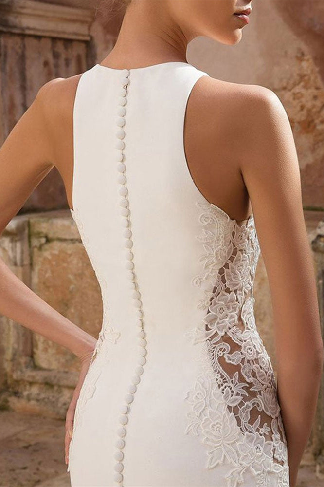 Mermaid Wedding Gown Without Sleeves