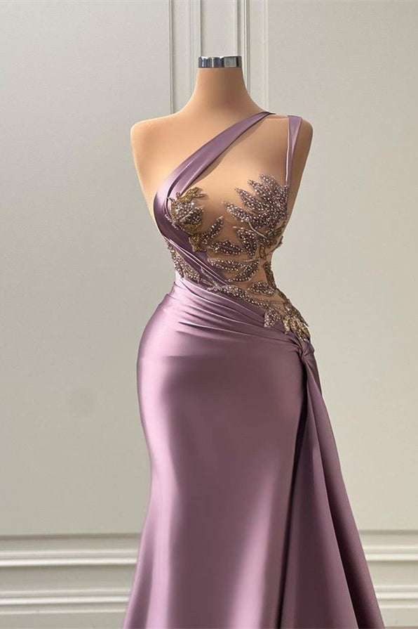 Gorgeous Wisteria Mermaid Prom Dress Long WIth Beads Holiday Party Gowns