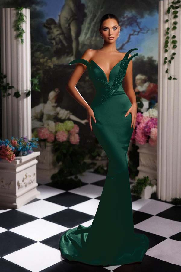 Orange Mermaid Prom Dress Sleeveless Sequin Dress