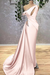 Lilac Off-the-Shoulder Sleeveless Mermaid Prom Dress with Rhinstone