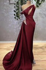 Lilac Off-the-Shoulder Sleeveless Mermaid Prom Dress with Rhinstone