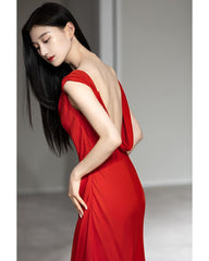 Hot Charming Prom Dress Sleeveless Long Mermaid With Trail |
