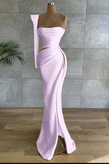 Asymmetrical Prom Dress with Beads
