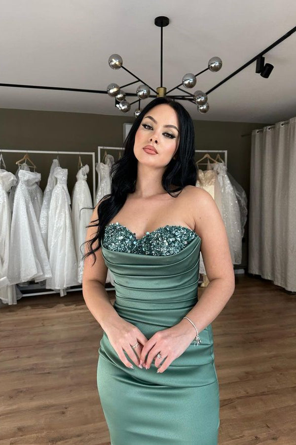 Chic Sweetheart Mermaid Long Prom Dress With Sequins