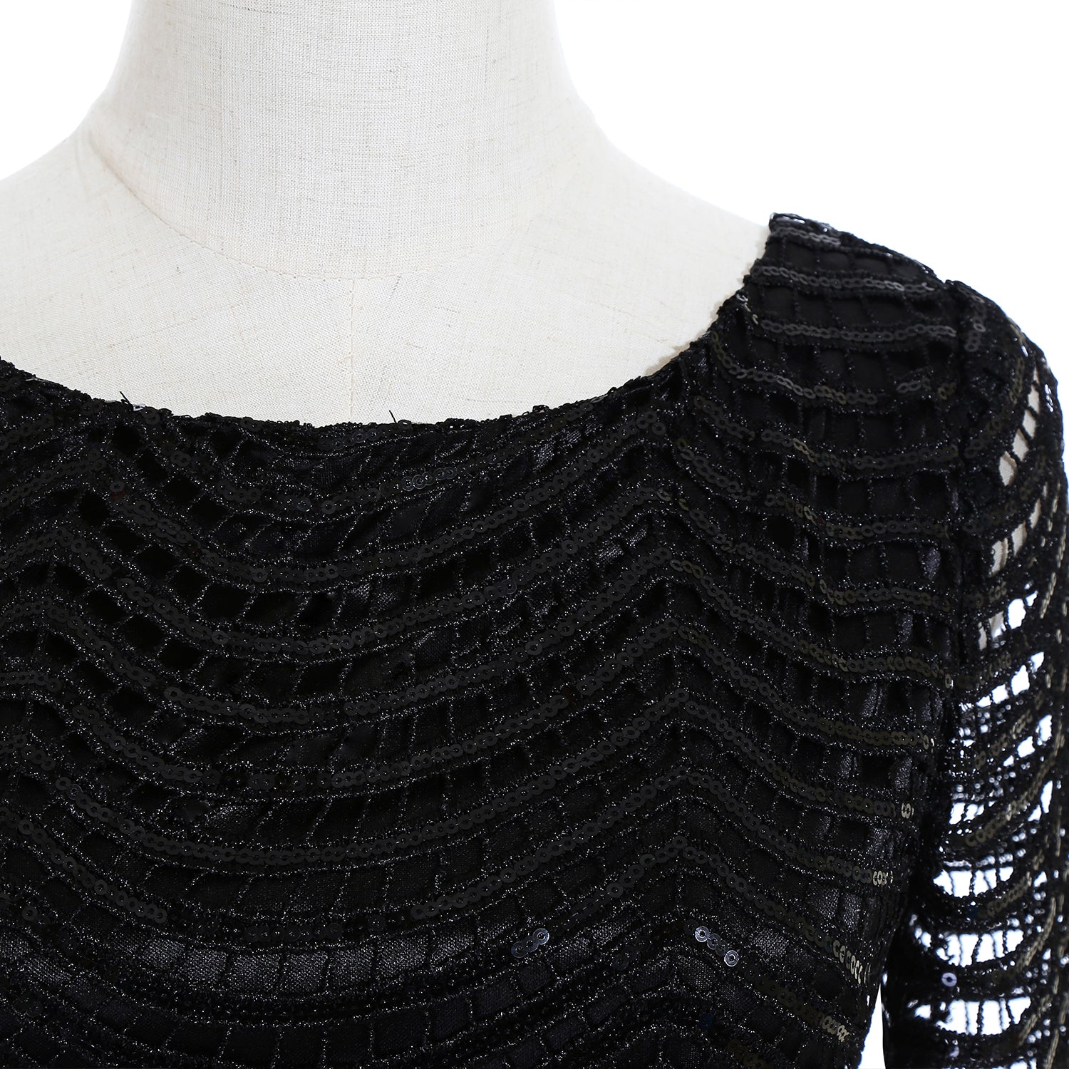 Black Champagne Sheath Long Sleeve Short Cocktailk Dresses