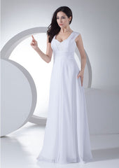 Sweetheart A-Line/Princess Chiffon Evening Dress with Beading and Floor-Length Design
