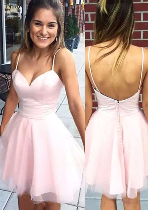Tulle Cocktail Dress A-line Sweetheart Mini With Pleats