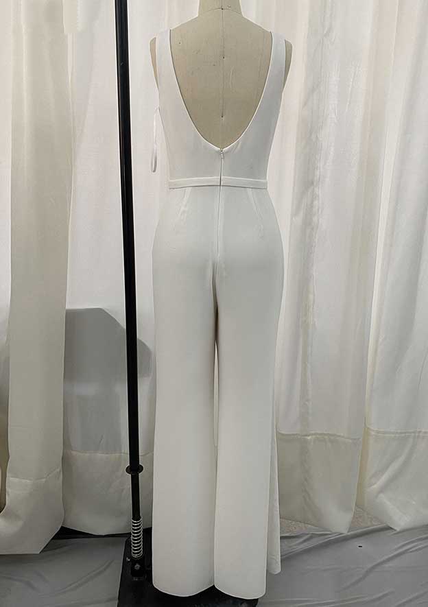 Jumpsuit/Pantsuit Chiffon Mother of the Bride Dress Long/Floor-Length with Pleated