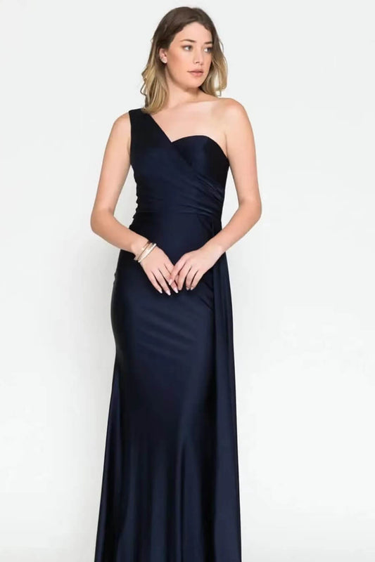 Elegant Mermaid Long with Ruffles Evening Dress Sweetheart One Shoulder Online