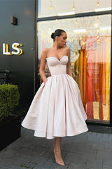 Classy Sweetheart Short Prom Dress Pockets With Sequins
