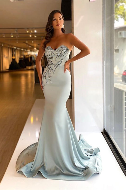Stunning Sweetheart Beadings Mermaid Prom Dress Long On Sale
