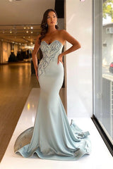 Stunning Sweetheart Beadings Mermaid Prom Dress Long On Sale