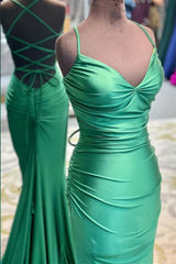 Gorgeous Emerald Green Sweetheart Mermaid Prom Dress Pleats On Sale