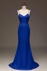 Applique Pink Spaghetti Strap Prom Dress Sleeveless Dress