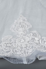 Elegant Cap Sleeve Sheer Tulle Ball Gown Wedding Dress With V-neck Lace