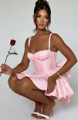 Short Satin Homecoming Dresses with Bows Applique Corset Prom Dress Mini HOCO Party Cocktail Gowns for Teens