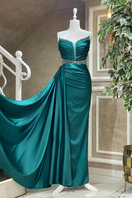 Gorgeous Strapless Mermaid Prom Dress With Beads