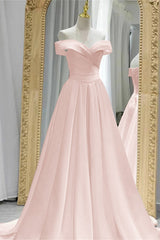Gorgeous White Off-the-Shoulder Sweetheart Evening Dress A-Line with Lace-Up