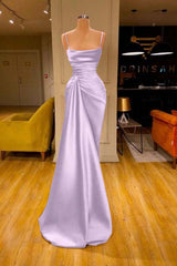  Cabernet Spaghetti-Strap Mermaid Prom Dress with Ruffles