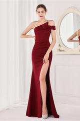 Elegant Off-The-Shoulder Mermaid Evening Dress With Front Split Strapless Online