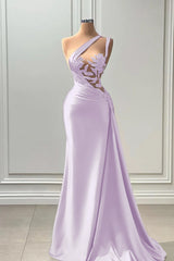 Purple Long Prom Dress Sleeveless Strapless Pleated with Beads