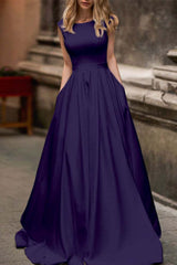 Wedding Dress With Cap Sleeves and Pockets