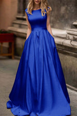 Wedding Dress With Cap Sleeves and Pockets