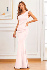 Elegant Mermaid One Shoulder Evening Dress With Beads Online