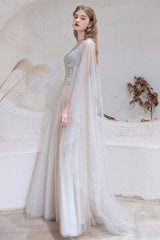 Gorgeous Ruffles Beadings Prom Dress Long Tulle With Crystals