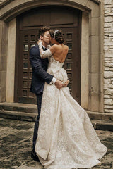 Elegant Off-the-Shoulder A-Line Gown with Long Sleeves and Bow Lace