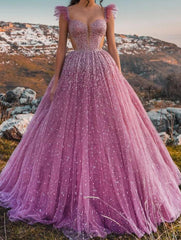 Gorgeous Sweetheart Sleeveless Ball Gown Prom Dress With Beads