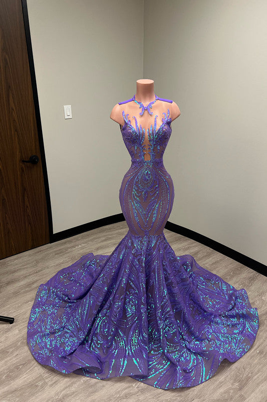 Heavy Evening Dress Sleeveless Sequins Mermaid Strapless Appliques