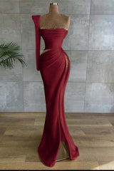 Asymmetrical Prom Dress with Beads