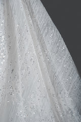 Elegant Sweetheart Ball Gown with Pleated Straps and Sequins