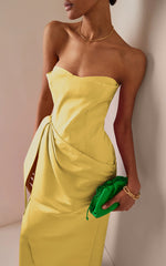Pink Strapless Prom Dress Long Sliming Sleeveless Dress