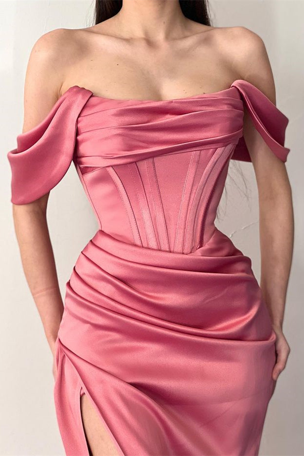 Stunning Off-the-Shoulder Mermaid Prom Dress Long With Split Online