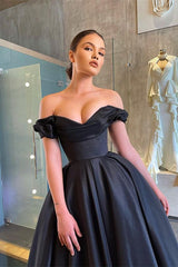 Gorgeous Off-the-Shoulder Little Black Dress Prom Dress Online