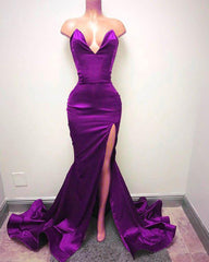 Gorgeous Sweetheart Mermiad Long Prom Dress With Slit On Sale