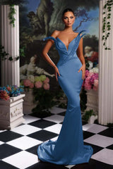Orange Mermaid Prom Dress Sleeveless Sequin Dress
