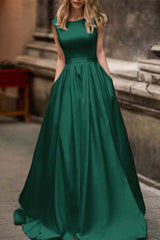 Wedding Dress With Cap Sleeves and Pockets