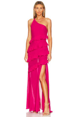 Asymmetric Slim Prom Dress Sleeveless Sheath Dress