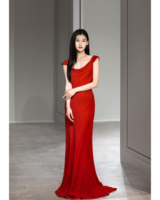 Hot Charming Prom Dress Sleeveless Long Mermaid With Trail |
