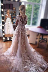 Elegant Sleeveless A-line Floor-Length Wedding Gown in Lace and Tulle| Ballbellas