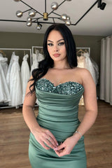 Chic Sweetheart Mermaid Long Prom Dress With Sequins