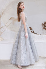 Gorgeous Princess Tulle Prom Dress Lace Sheer Top Long With Beads