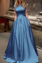 Wedding Dress With Cap Sleeves and Pockets