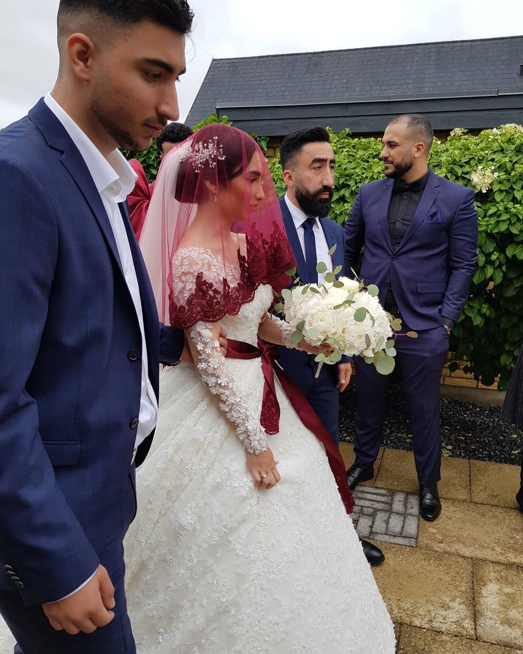 Elegant Princess Wedding Gown with Long Lace Sleeves
