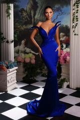 Orange Mermaid Prom Dress Sleeveless Sequin Dress