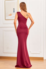 Elegant Mermaid One Shoulder Evening Dress With Beads Online